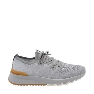 Brunello Cucinelli Men Techno Cotton Knit Runner With Thermonastrations